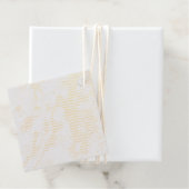 Étiquette-cadeau Marbre Blanc (Avec boite)