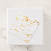 Étiquette-cadeau Marbre Moderne Remerciement Véritable Feuille d'Or (Avec boite)