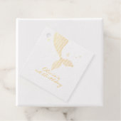 Étiquette-cadeau Marée de sirènes sous la mer Anniversaire (Avec boite)