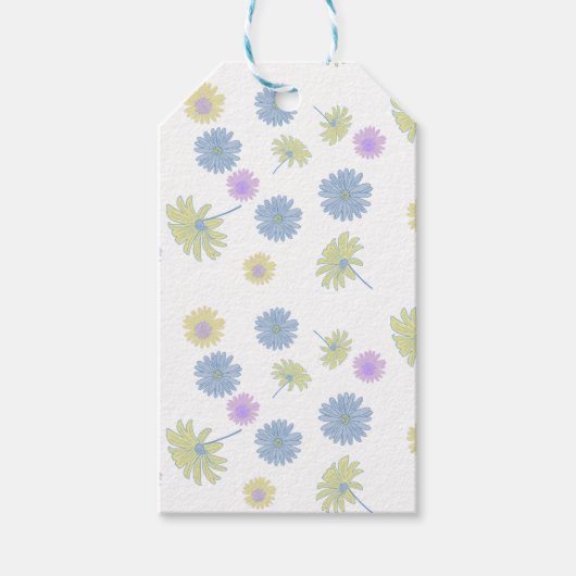 Étiquette Cadeau Marguerites Délicates (Devant)