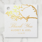 Étiquette-cadeau Mariage Blisser Branches (Devant)