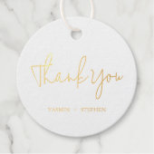 Étiquette-cadeau Mariage Chic Moderne (Devant)