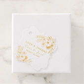 Étiquette-cadeau Mariage Chic Or (Avec boite)