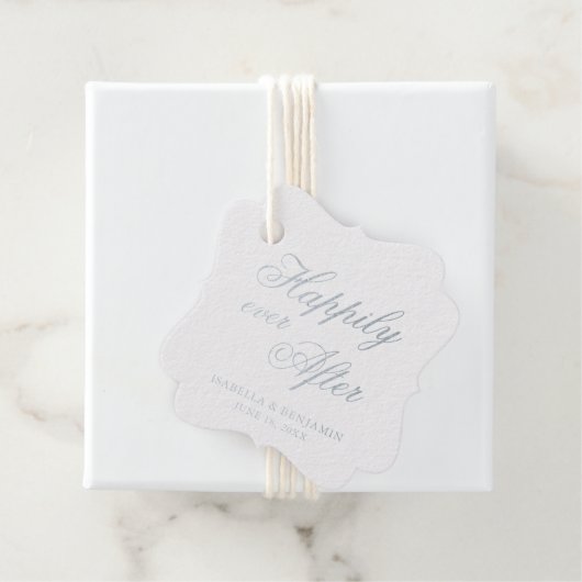 Étiquette-cadeau Mariage classique élégant (Avec boite)