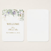 Étiquette cadeau Mariage de bienvenue (Devant & derrière)