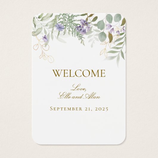 Étiquette cadeau Mariage de bienvenue (Devant)