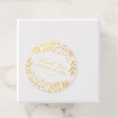 Étiquette-cadeau Mariage de fleurs de récolte (Avec boite)