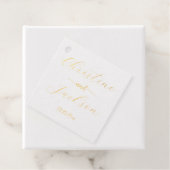 Étiquette-cadeau Mariage de style élégant moderne (Avec boite)