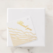 Étiquette-cadeau Mariage élégant monogramme LJ  (Avec boite)