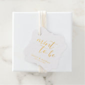 Étiquette-cadeau Mariage Élégant Simple (Avec boite)