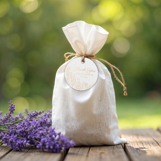 Étiquette-cadeau Mariage Fleurs de prairie