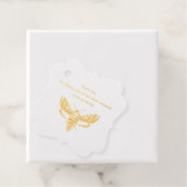 Étiquette-cadeau Mariage gothique | Moth & Lace Noir & Blanc (Avec boite)