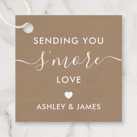 Étiquette Cadeau, Mariage Kraft (Devant)