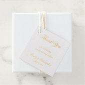 Étiquette-cadeau Mariage Merci Élégant écriture manuscrite Script c (Avec boite)