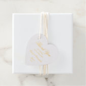 Étiquette-cadeau Mariage Merci Élégant écriture manuscrite Script c (Avec boite)