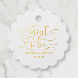 Étiquette-cadeau Mariage Mint To Be