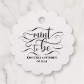 Étiquette-cadeau Mariage Mint To Be (Dos)