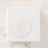 Étiquette-cadeau mariage moderne de calligraphie (Avec boite)