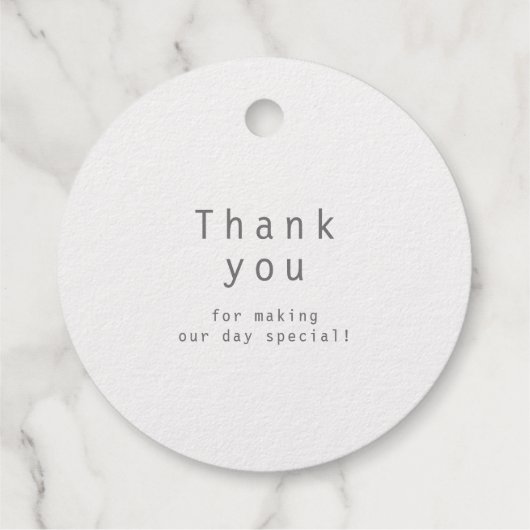 Étiquette-cadeau mariage moderne de calligraphie (Dos)