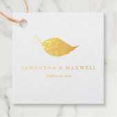 Étiquette-cadeau Mariage moderne de luxe Dusty Blue (Devant)