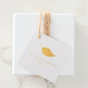 Étiquette-cadeau Mariage moderne luxe violet