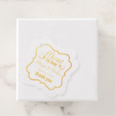 Étiquette-cadeau Mariage photo de la citation d'abeille Merci (Avec boite)