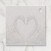 Étiquette-cadeau Mariage Swan Back (Dos)