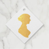 Étiquette-cadeau Marque de profil Jane Austen (Devant)