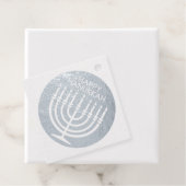 Étiquette-cadeau Menorah Hannukah (Avec boite)