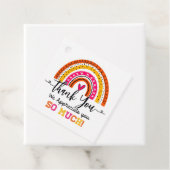 étiquette cadeau Merci appréciation (En situation)