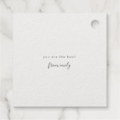 Étiquette-cadeau Merci beaucoup Real Gold Foil (Dos)