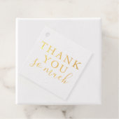 Étiquette-cadeau Merci beaucoup Real Gold Foil (Avec boite)