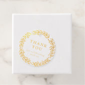 Étiquette-cadeau Merci de couronne d'or (Avec boite)