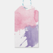 Étiquette cadeau Merci de la partie de peinture (Dos)