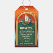 Étiquette cadeau Merci de Noël de l'enseignant de  (Devant)