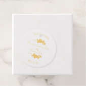 Étiquette-cadeau Merci Mariage Fleur sauvage double face (Avec boite)