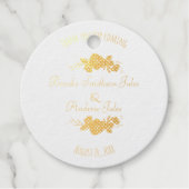 Étiquette-cadeau Merci Mariage Fleur sauvage double face (Devant)