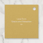 Étiquette-cadeau Merci Personnalisé Abstrait Wave Motif (Dos)