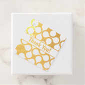 Étiquette-cadeau Merci Personnalisé Abstrait Wave Motif (Avec boite)