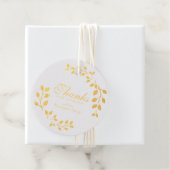 Étiquette-cadeau Merci Pour Les Botaniques De Foliage D'Aquarelle À (Avec boite)