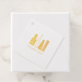 Étiquette-cadeau Merci Skyline de Chicago (Avec boite)