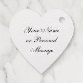 Étiquette-cadeau Message personnalisé élégant sur feuille d'or (Dos)