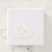 Étiquette-cadeau Message personnalisé élégant sur feuille d'or (Avec boite)