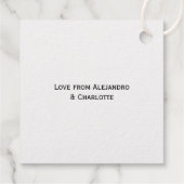 Étiquette-cadeau Minimalisme Feliz Navidad Typographie Noël (Dos)