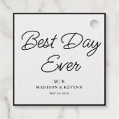 Étiquette-cadeau Minimaliste et Chic | Mariage (Dos)