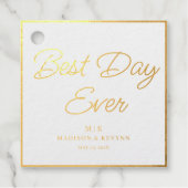 Étiquette-cadeau Minimaliste et Chic | Mariage (Devant)