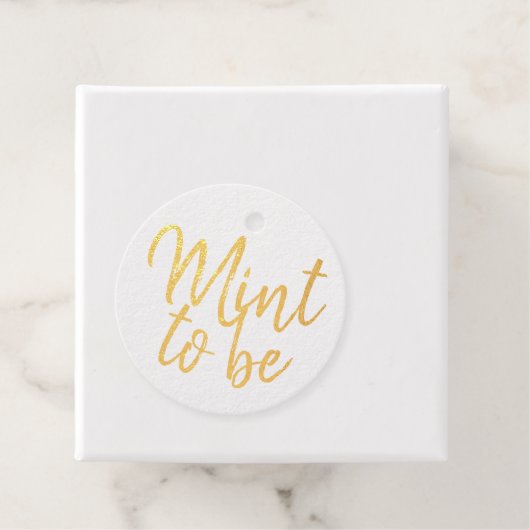 Étiquette-cadeau Mint to Be Mariage Beach Thème (Avec boite)