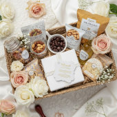 Étiquette-cadeau Modern Gold Foil Wedding | Elegant Minimalist