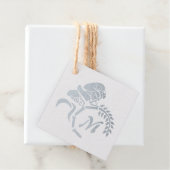 Étiquette-cadeau Monogramme de sauterelle à capuchon (Avec boite)