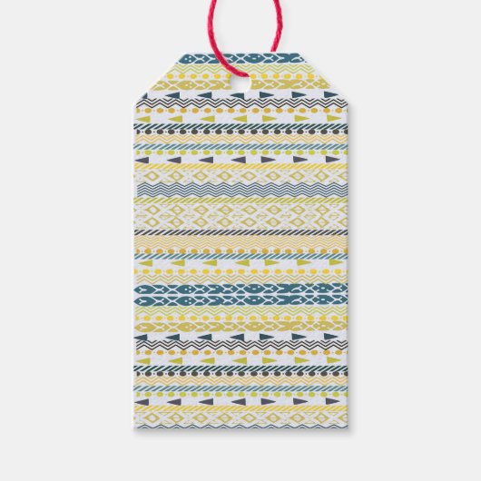 Étiquette Cadeau Motif Africain (Devant)